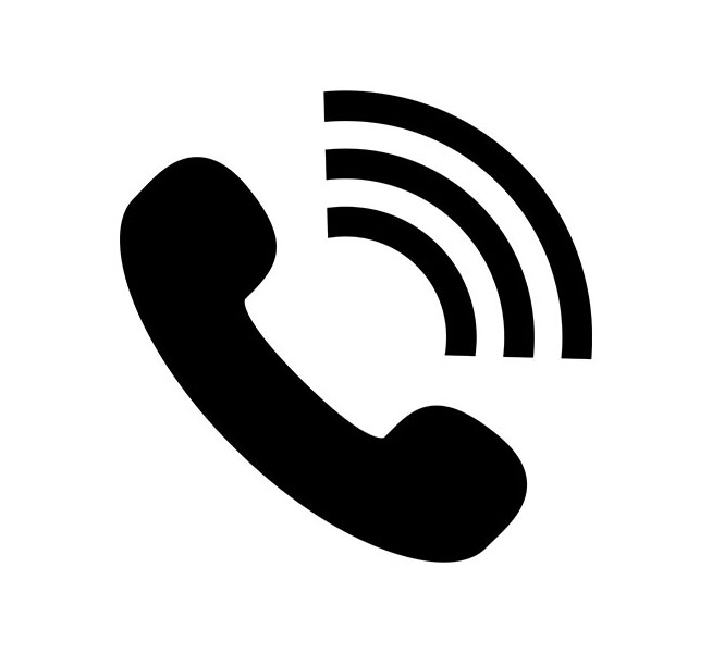 Call icon vector symbol for ui designs in a glyph pictogram illl